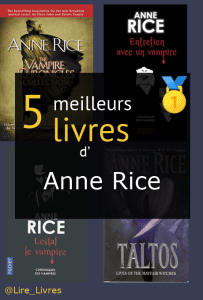 Livres d’ Anne Rice