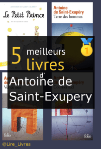 Livres d’ Antoine de Saint-Exupéry