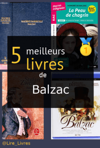 Livres de Balzac