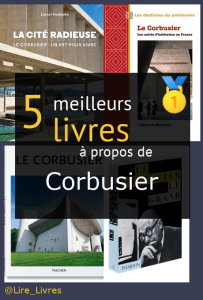 Livres à propos de Corbusier