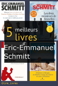 Livres d’ Éric-Emmanuel Schmitt