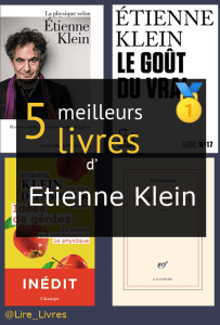 Livres d’ Étienne Klein
