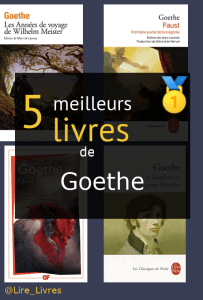 Livres de Goethe