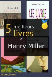 Livres d’ Henry Miller