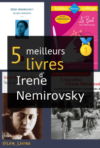 Livres d’ Irène Némirovsky