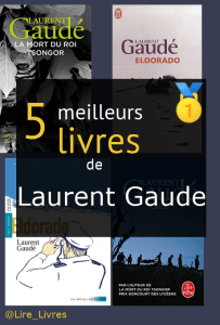 Livres de Laurent Gaudé