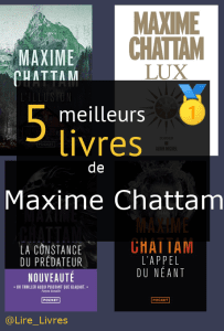 Livres de Maxime Chattam