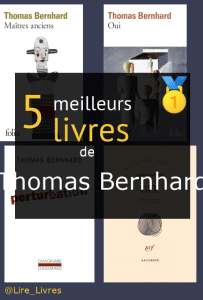 Livres de Thomas Bernhard