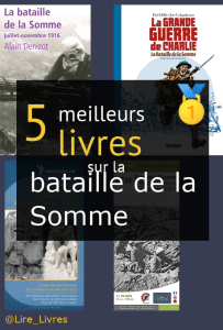 Livres sur la bataille de la Somme