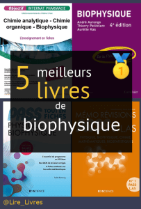 Livres de biophysique