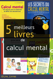 Livres de calcul mental