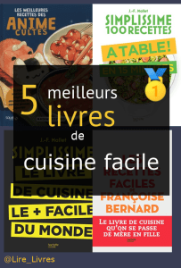 Livres de cuisine facile