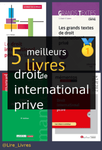 Livres de droit international privé