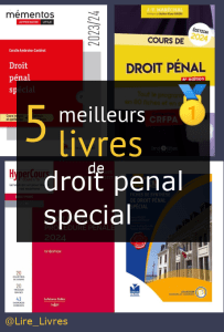 Livres de droit pénal spécial