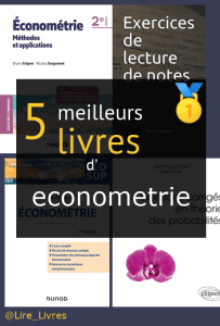 Livres d’ économétrie