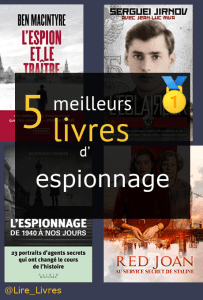 Livres d’ espionnage