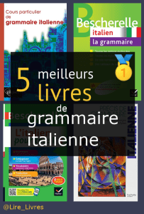 Livres de grammaire italienne