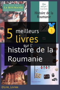 Livres sur l’ histoire de la Roumanie