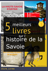 Livres sur l’ histoire de la Savoie