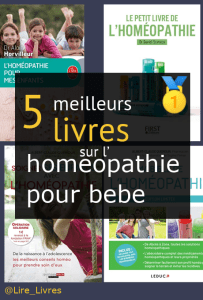 Livres sur l’ homéopathie pour bébé