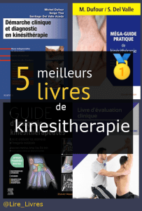 Livres de kinésithérapie