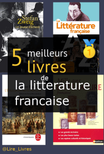 Livres de la littérature française