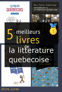 Livres de la littérature québécoise