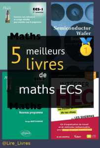 Livres de maths ECS