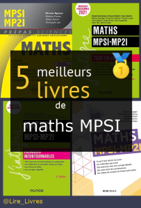 Livres de maths MPSI