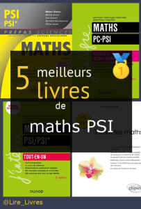 Livres de maths PSI