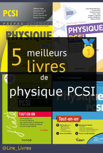 Livres de physique PCSI