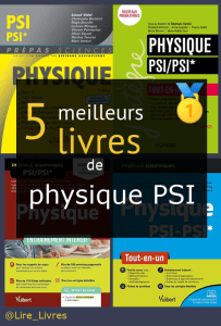 Livres de physique PSI