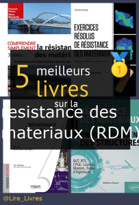 Livres sur la résistance des matériaux (RDM)