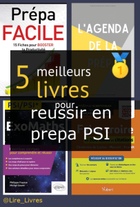 Livres pour réussir en prépa PSI