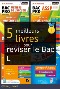 Livres pour réviser le Bac L